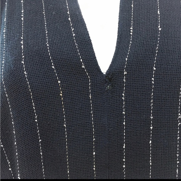 Vintage Geoffrey Beene blue linen swing dress - Picture 9 of 9